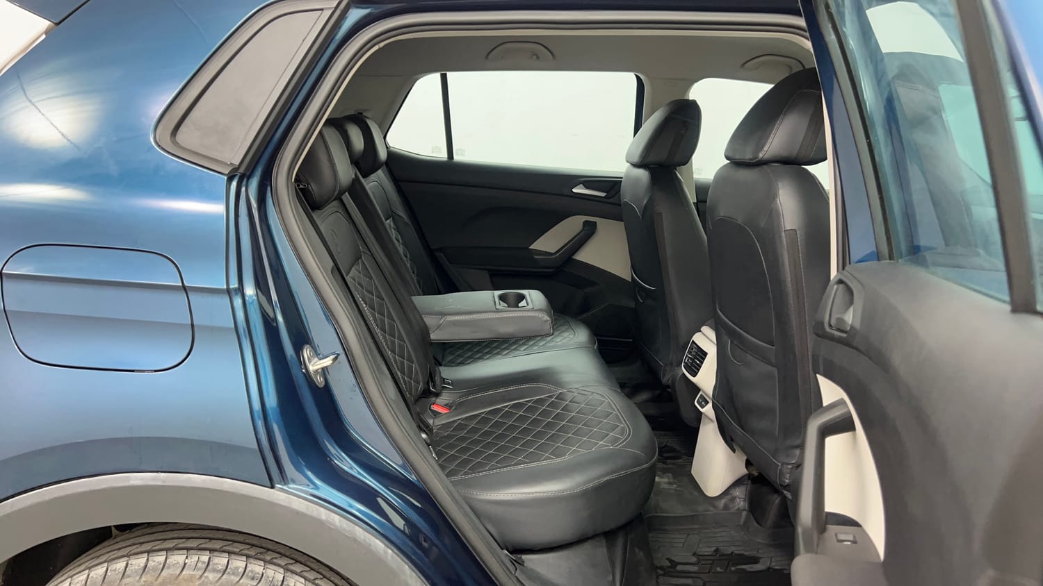 Used 2025 Volkswagen Taigun Highline 1.0 TSI MT Petrol Manual interior RIGHT SIDE REAR DOOR CABIN VIEW