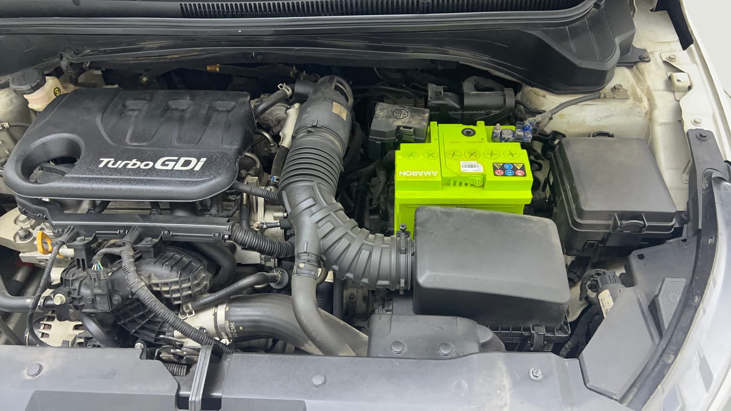 Used 2020 Hyundai New i20 Asta (O) 1.0 Turbo DCT Petrol Automatic engine ENGINE LEFT SIDE VIEW