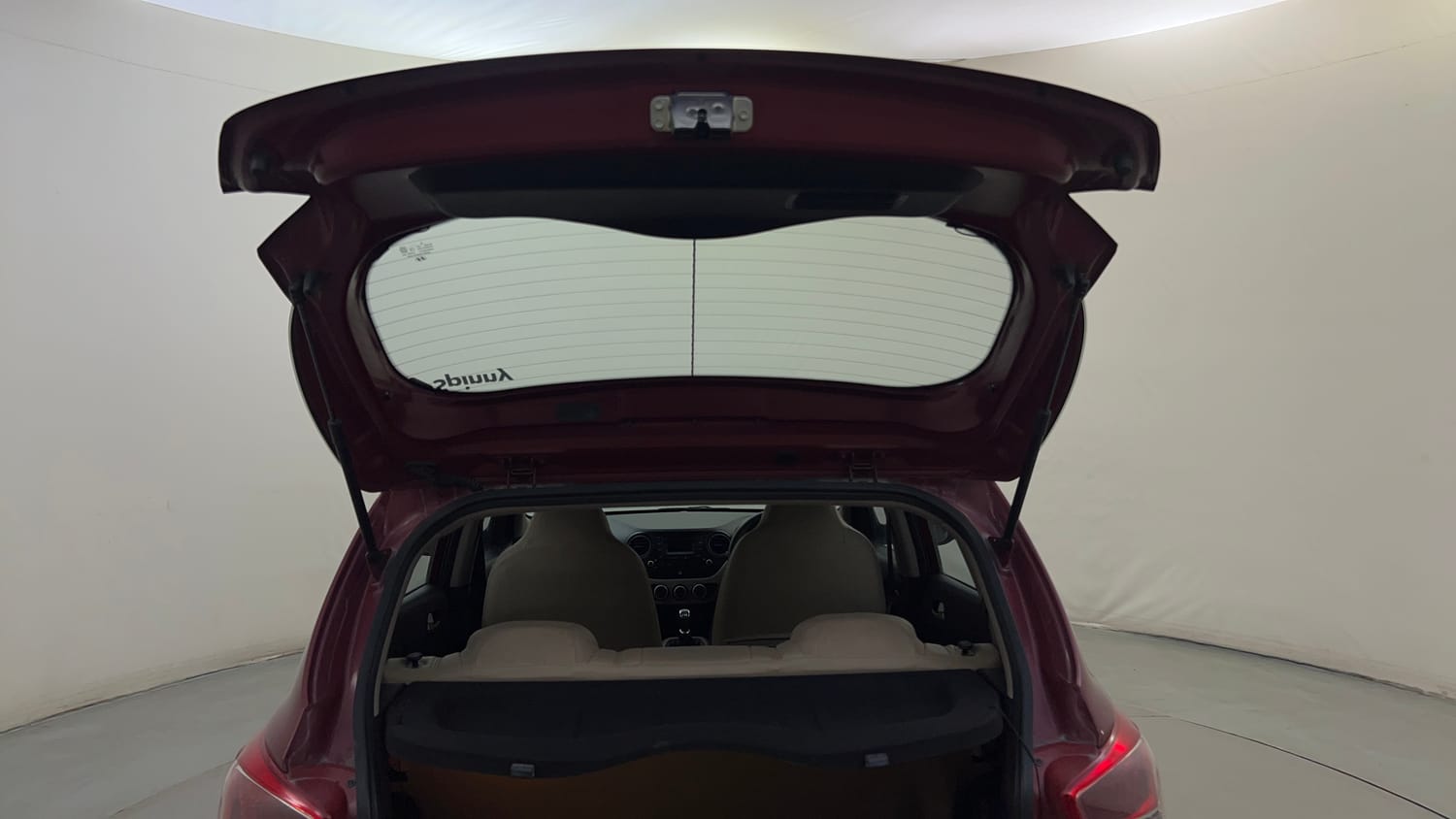 Used 2015 Hyundai Grand i10 Sportz 1.2 Kappa VTVT Petrol Manual interior DICKY DOOR OPEN VIEW