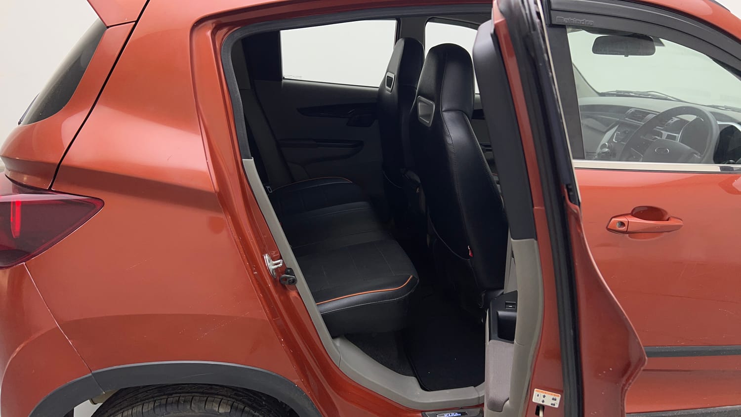 Used 2016 Mahindra KUV100 K6+ 6 STR Petrol Manual interior RIGHT SIDE REAR DOOR CABIN VIEW