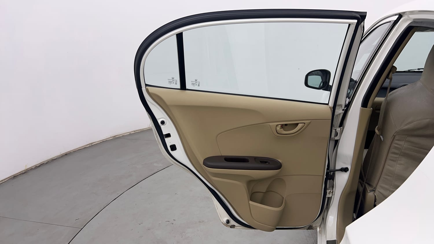Used 2013 Honda Amaze 1.2 S i-VTEC Petrol Manual interior LEFT REAR DOOR OPEN VIEW