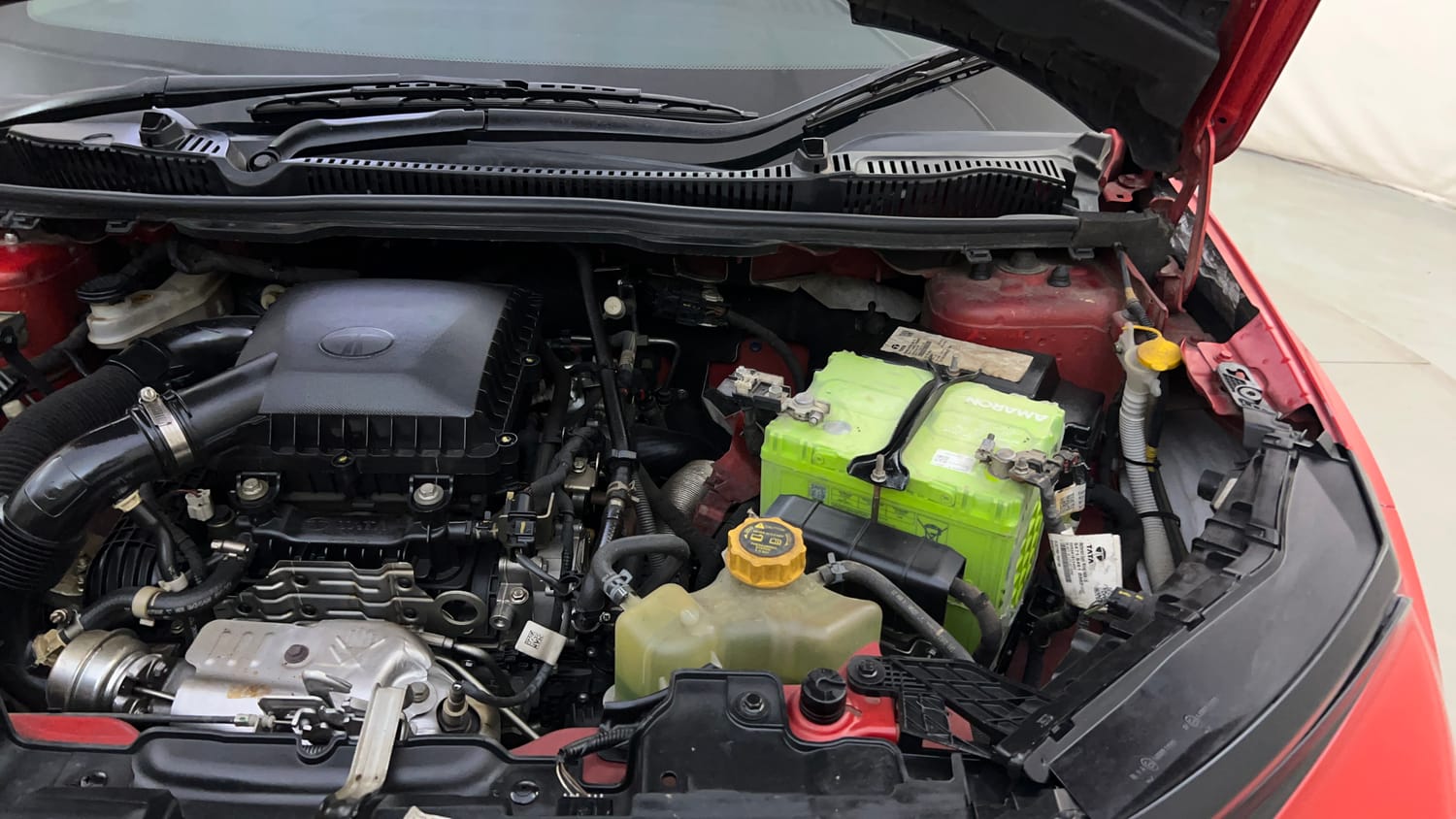 Used 2024 Tata Curvv Creative Plus S 1.2 Revotron Petrol 7DCA Petrol Automatic engine ENGINE LEFT SIDE HINGE & APRON VIEW