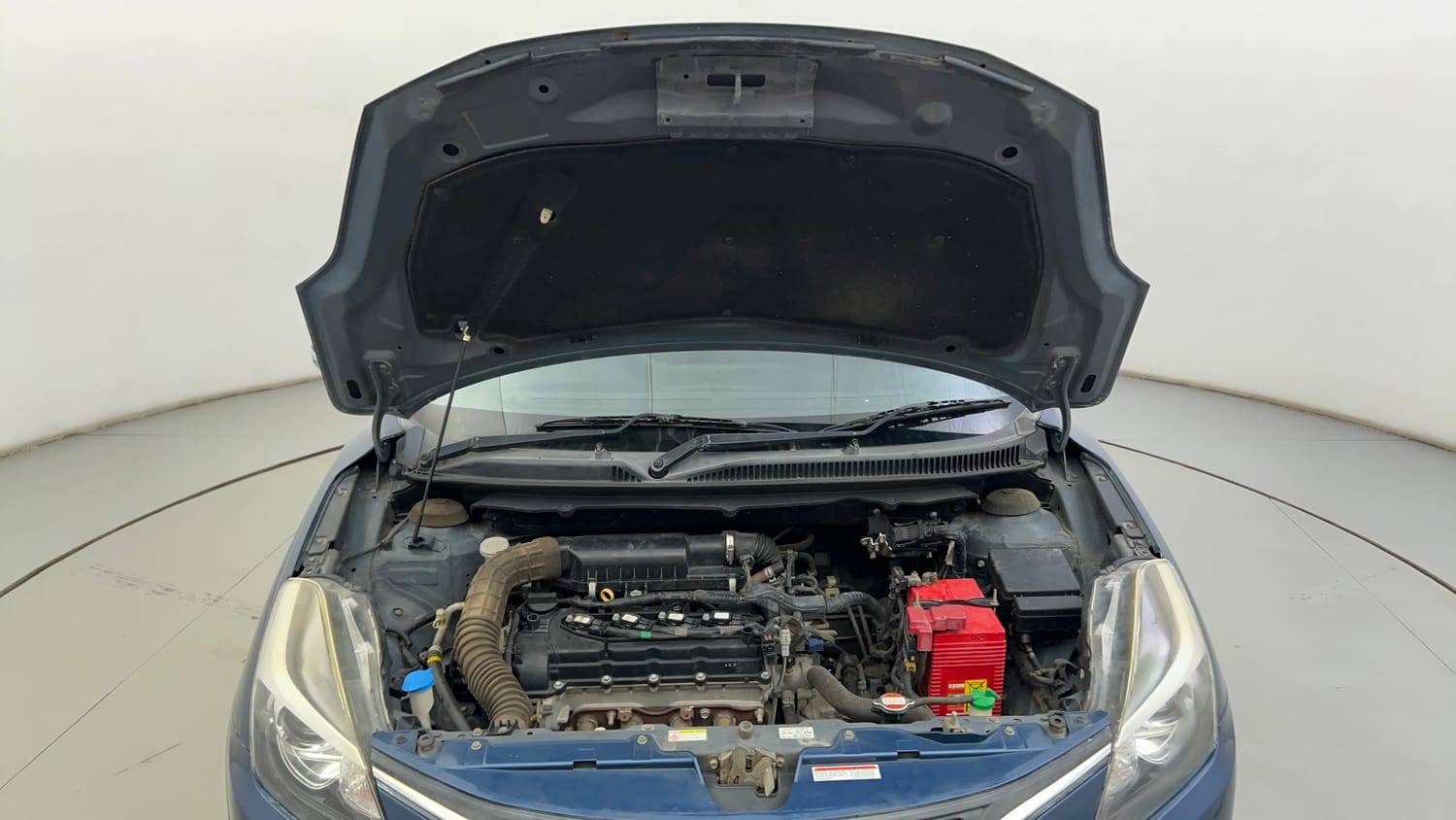 Used 2017 Maruti Suzuki Baleno Alpha 1.2 AT Petrol Automatic engine ENGINE & BONNET OPEN FRONT VIEW
