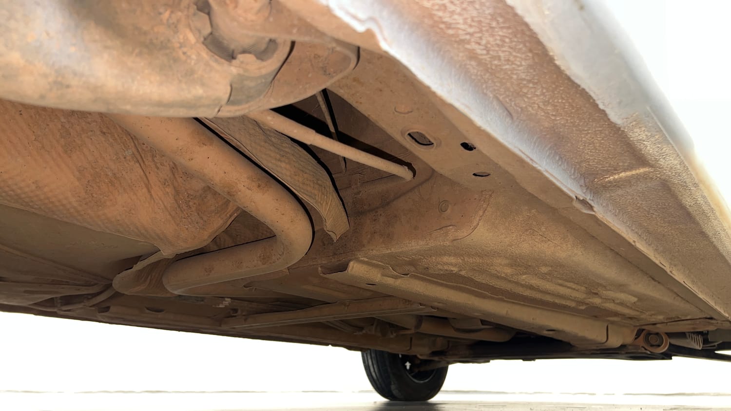 Used 2013 Ford Figo Duratorq Diesel EXI 1.4 Diesel Manual extra REAR RIGHT UNDERBODY VIEW