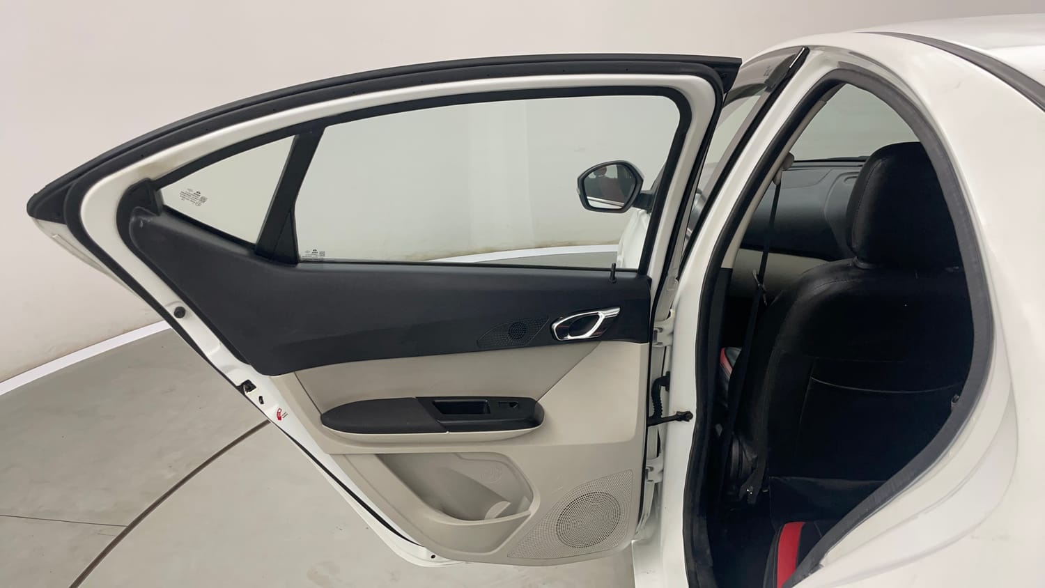 Used 2022 Tata Tigor XZA Plus Petrol Automatic interior LEFT REAR DOOR OPEN VIEW