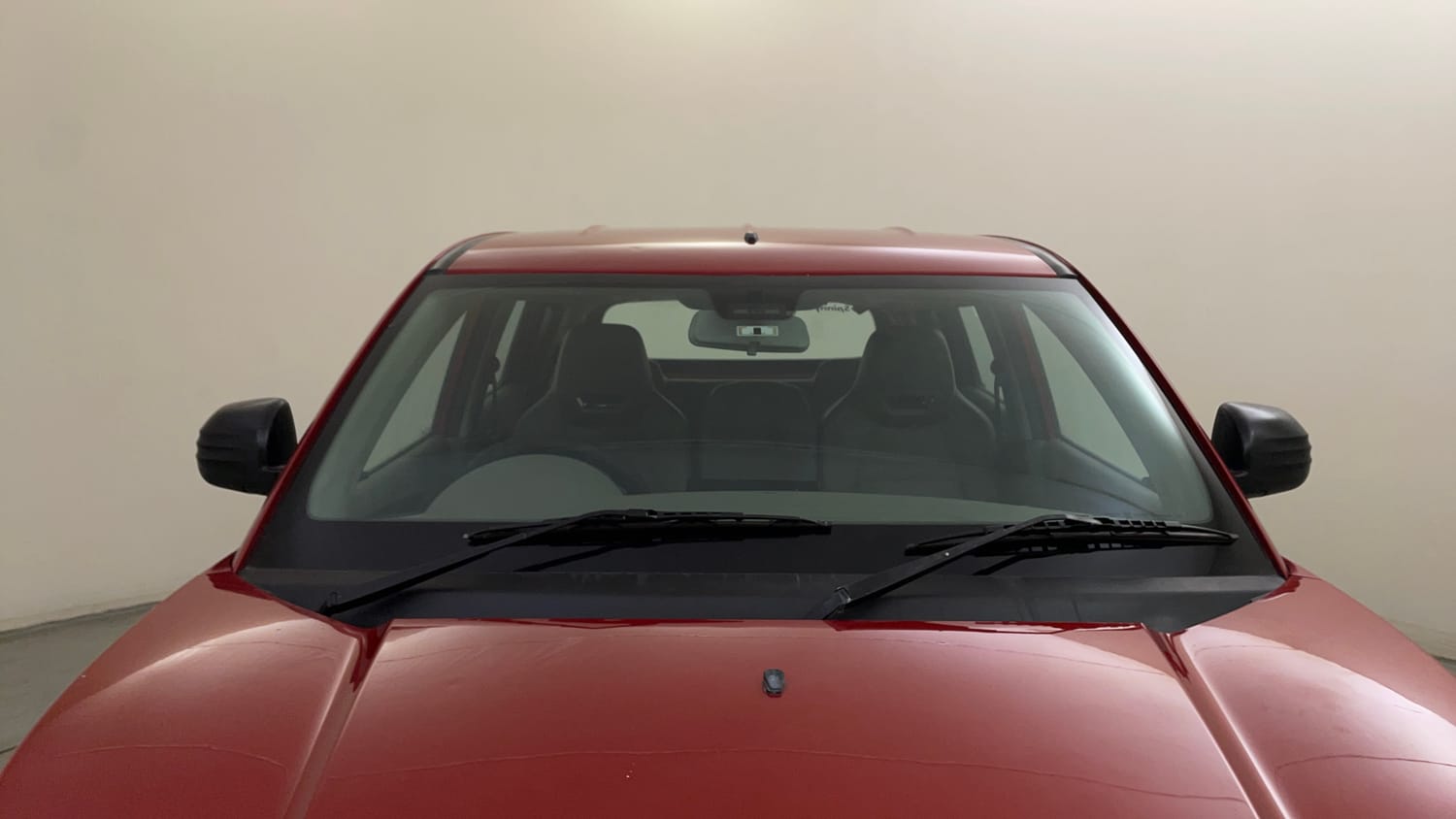 Used 2016 Mahindra KUV100 K2 Plus 6 STR Petrol Manual exterior FRONT WINDSHIELD VIEW