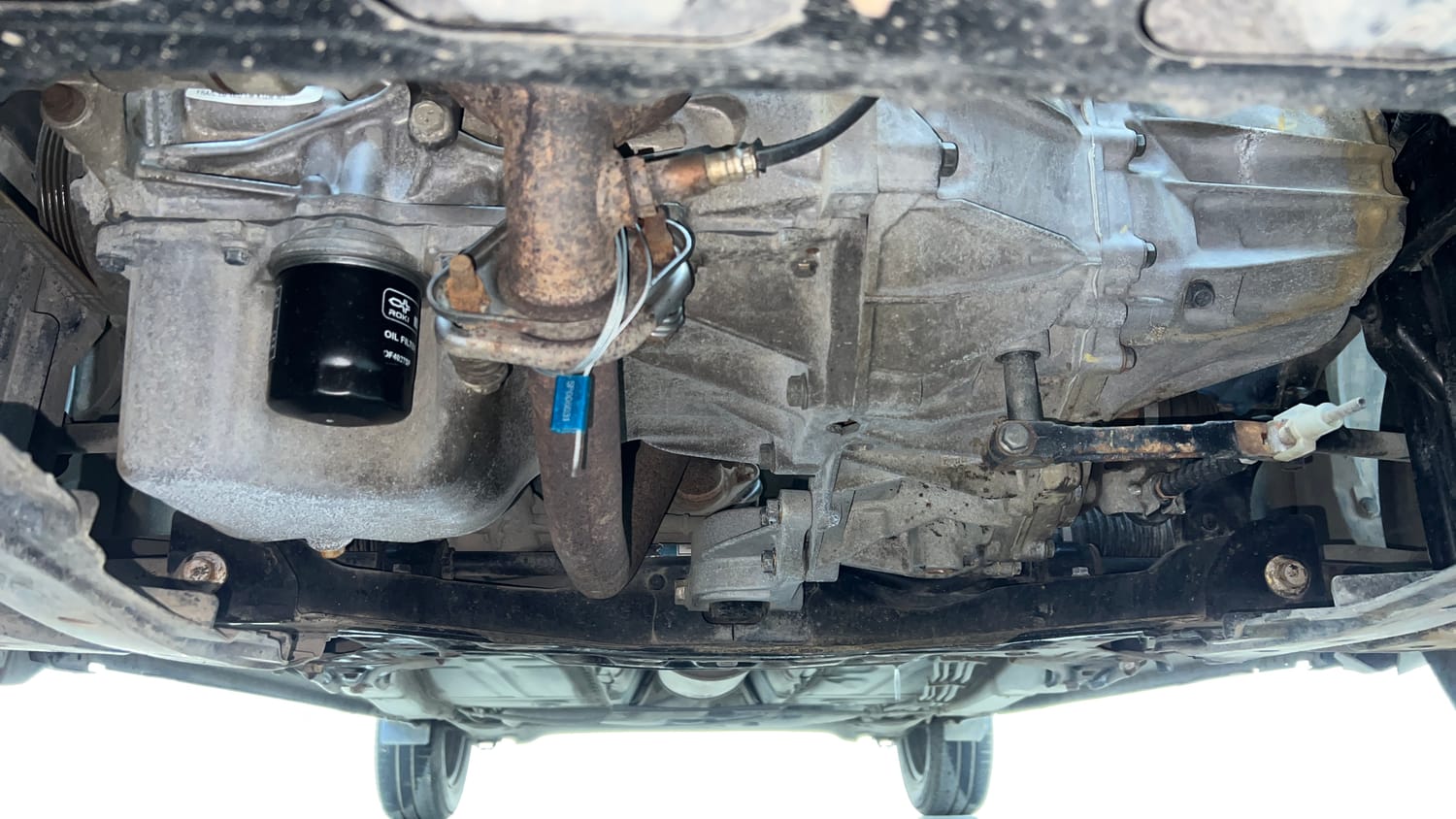Used 2017 Maruti Suzuki Baleno Delta 1.2 Petrol Manual extra FRONT LEFT UNDERBODY VIEW