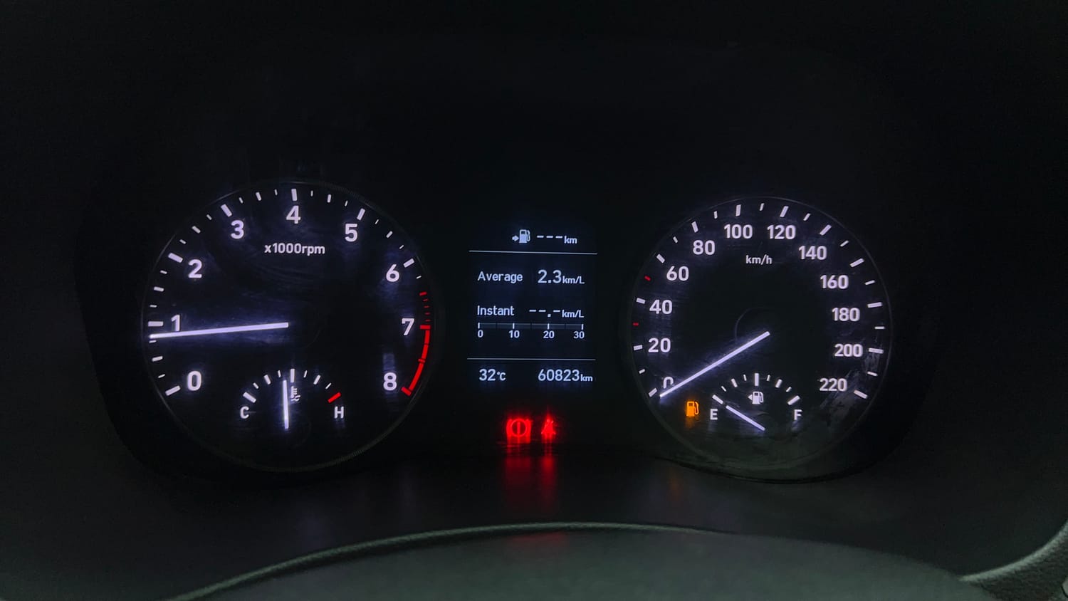 Used 2019 Hyundai Verna SX 1.6 VTVT Petrol Manual interior CLUSTERMETER VIEW