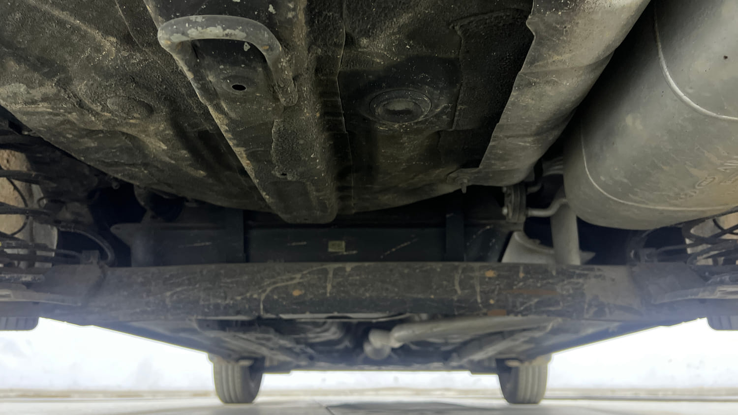 Used 2021 Hyundai Grand i10 Nios Sportz 1.2 Kappa VTVT Petrol Manual extra REAR UNDERBODY VIEW (TAKEN FROM REAR)