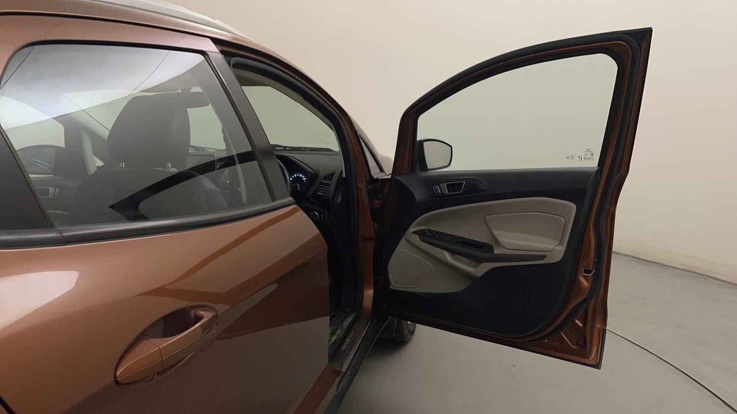Used 2021 Ford EcoSport Titanium 1.5L TDCi Diesel Manual interior RIGHT FRONT DOOR OPEN VIEW