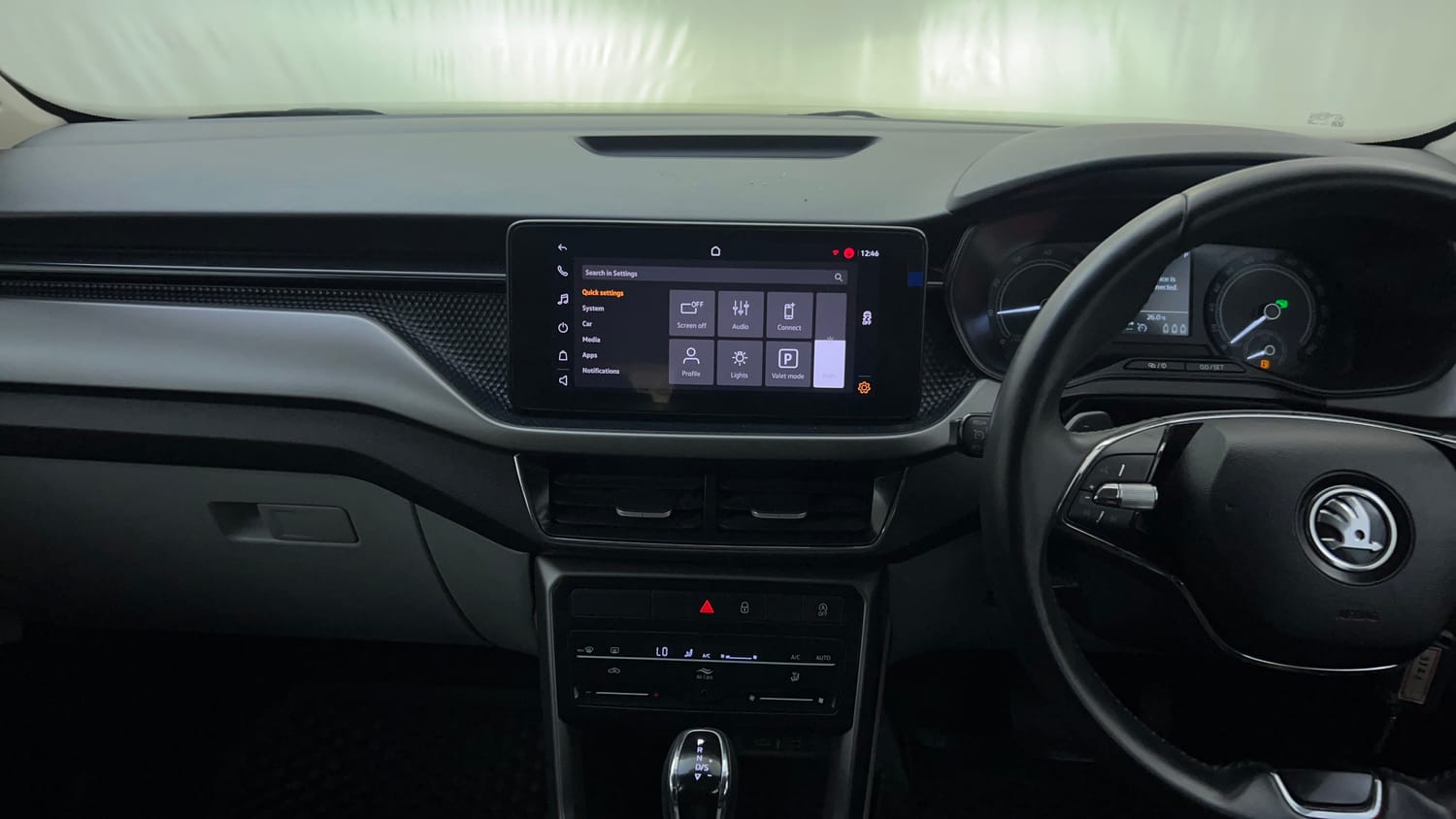 Used 2024 Skoda Kushaq Ambition 1.0 TSI AT Petrol Automatic interior MUSIC SYSTEM & AC CONTROL VIEW