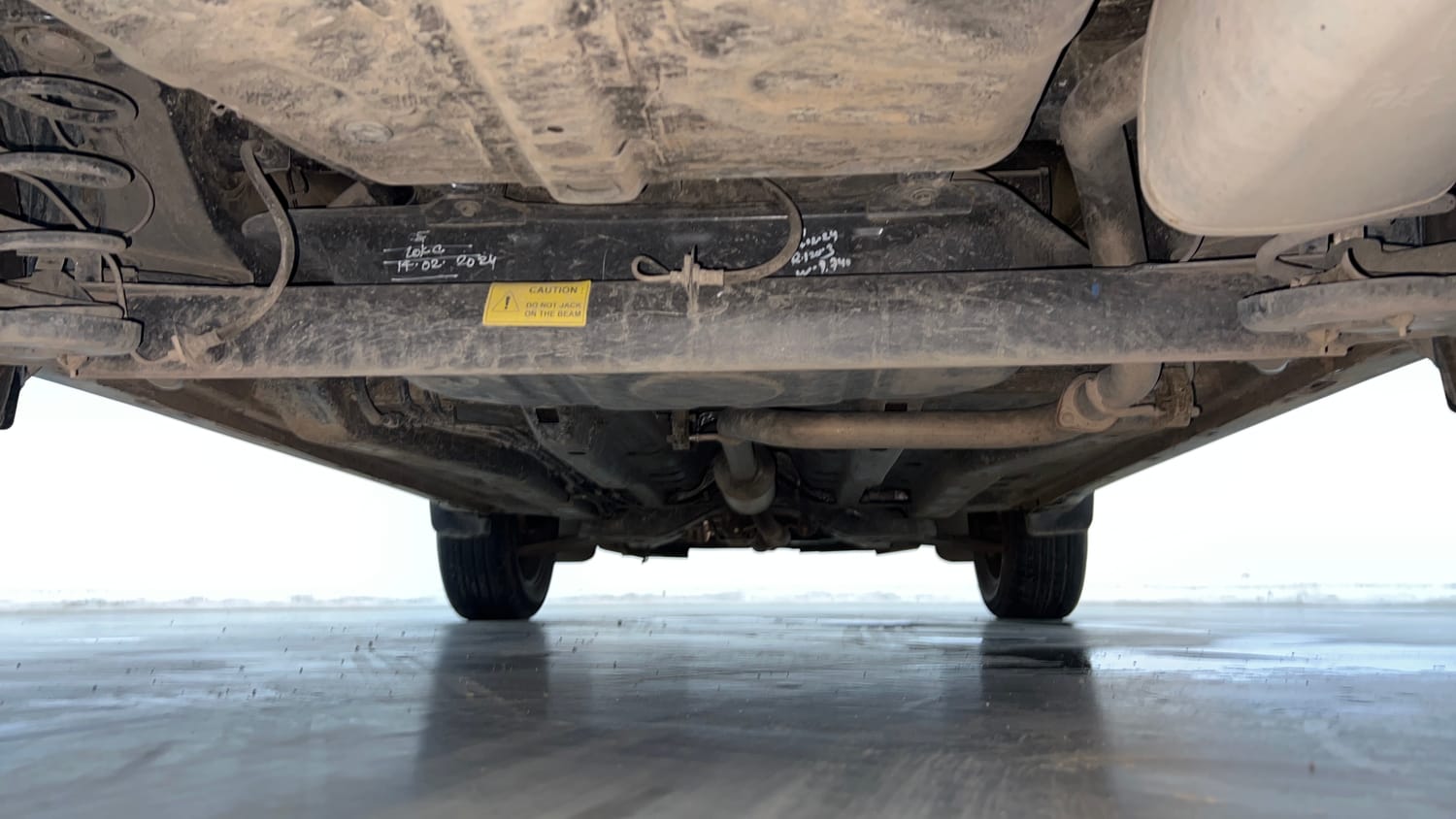 Used 2024 tata Nexon Fearless S 1.2 Revotron Petrol 7DCA Dual Tone Petrol Automatic extra REAR UNDERBODY VIEW (TAKEN FROM REAR)