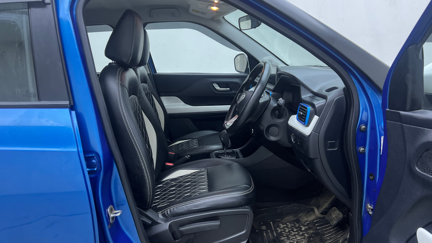 Used 2022 Tata Punch Creative Dual Tone AMT Petrol Automatic interior RIGHT SIDE FRONT DOOR CABIN VIEW