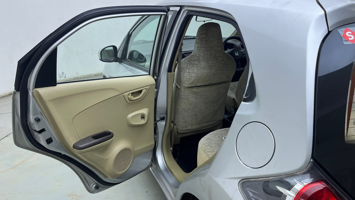 Used 2014 Honda Brio S MT Petrol Manual interior LEFT REAR DOOR OPEN VIEW