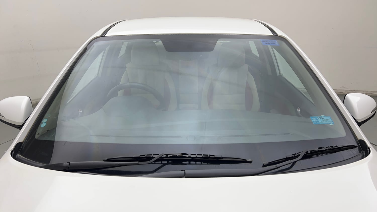 Used 2019 Hyundai Verna SX 1.6 VTVT Petrol Manual exterior FRONT WINDSHIELD VIEW