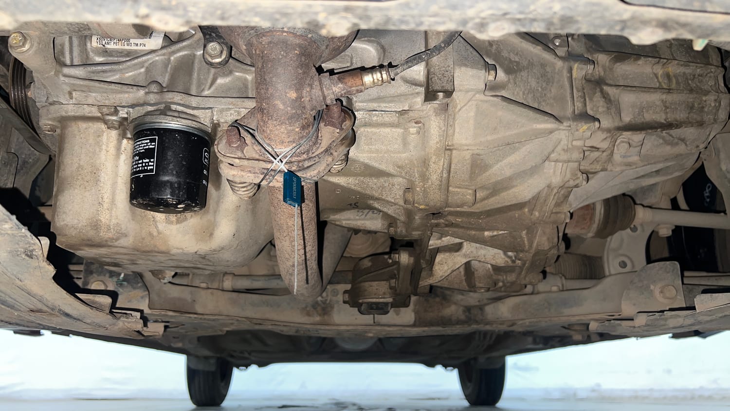 Used 2018 Maruti Suzuki Dzire VXi AMT Petrol Automatic extra FRONT LEFT UNDERBODY VIEW