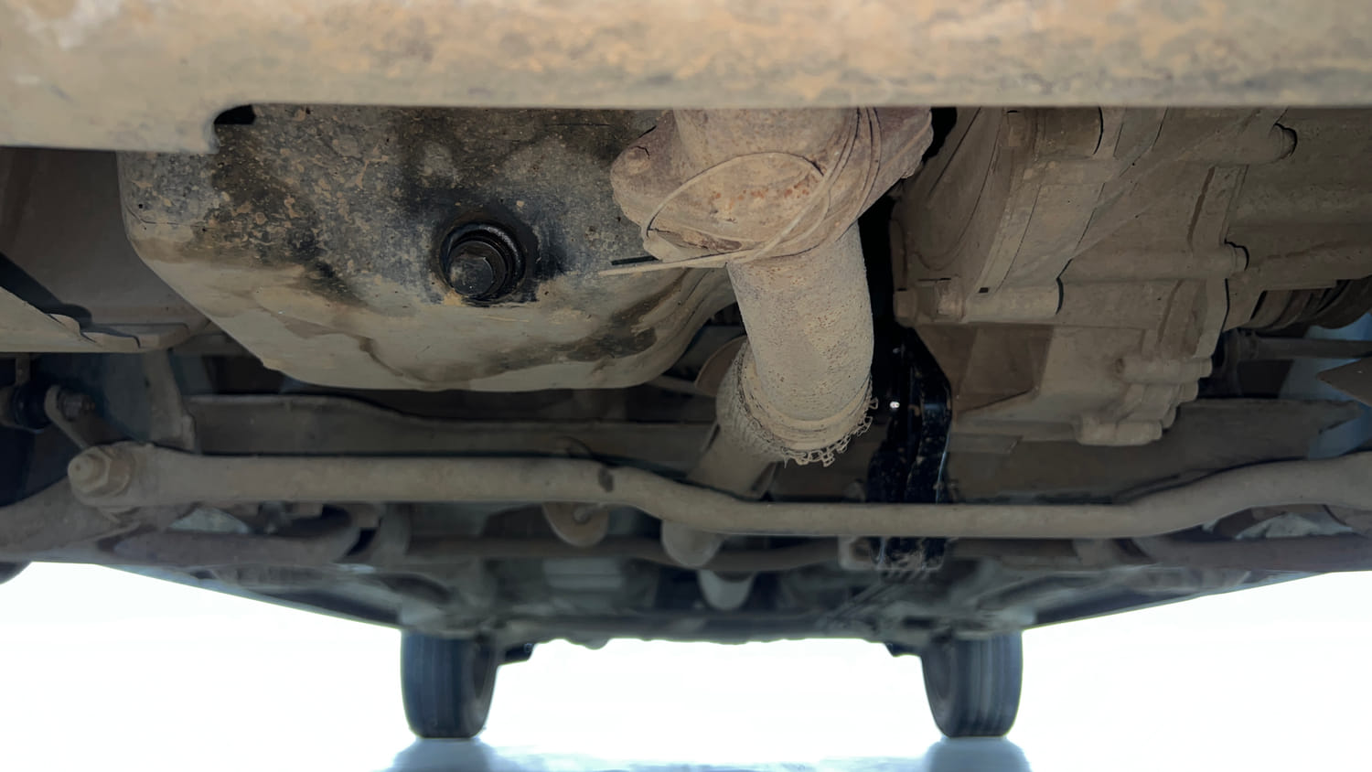 Used 2021 Tata Tiago XZ Plus Petrol Manual extra FRONT LEFT UNDERBODY VIEW