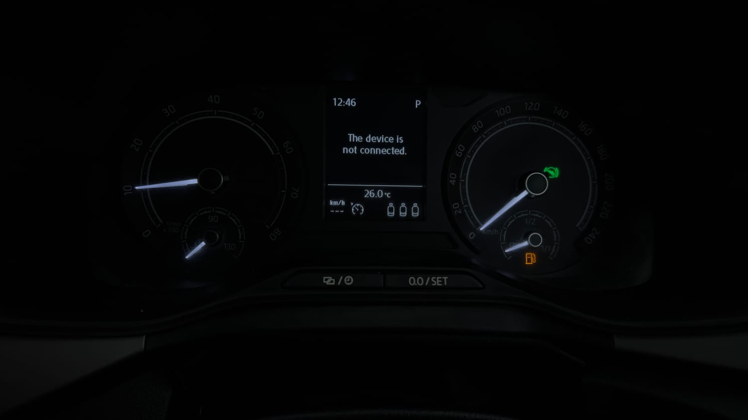 Used 2024 Skoda Kushaq Ambition 1.0 TSI AT Petrol Automatic interior CLUSTERMETER VIEW