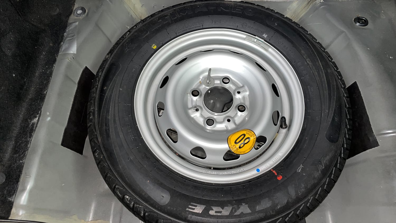 Used 2023 Tata Tiago XZ Plus Petrol Manual tyres SPARE TYRE VIEW
