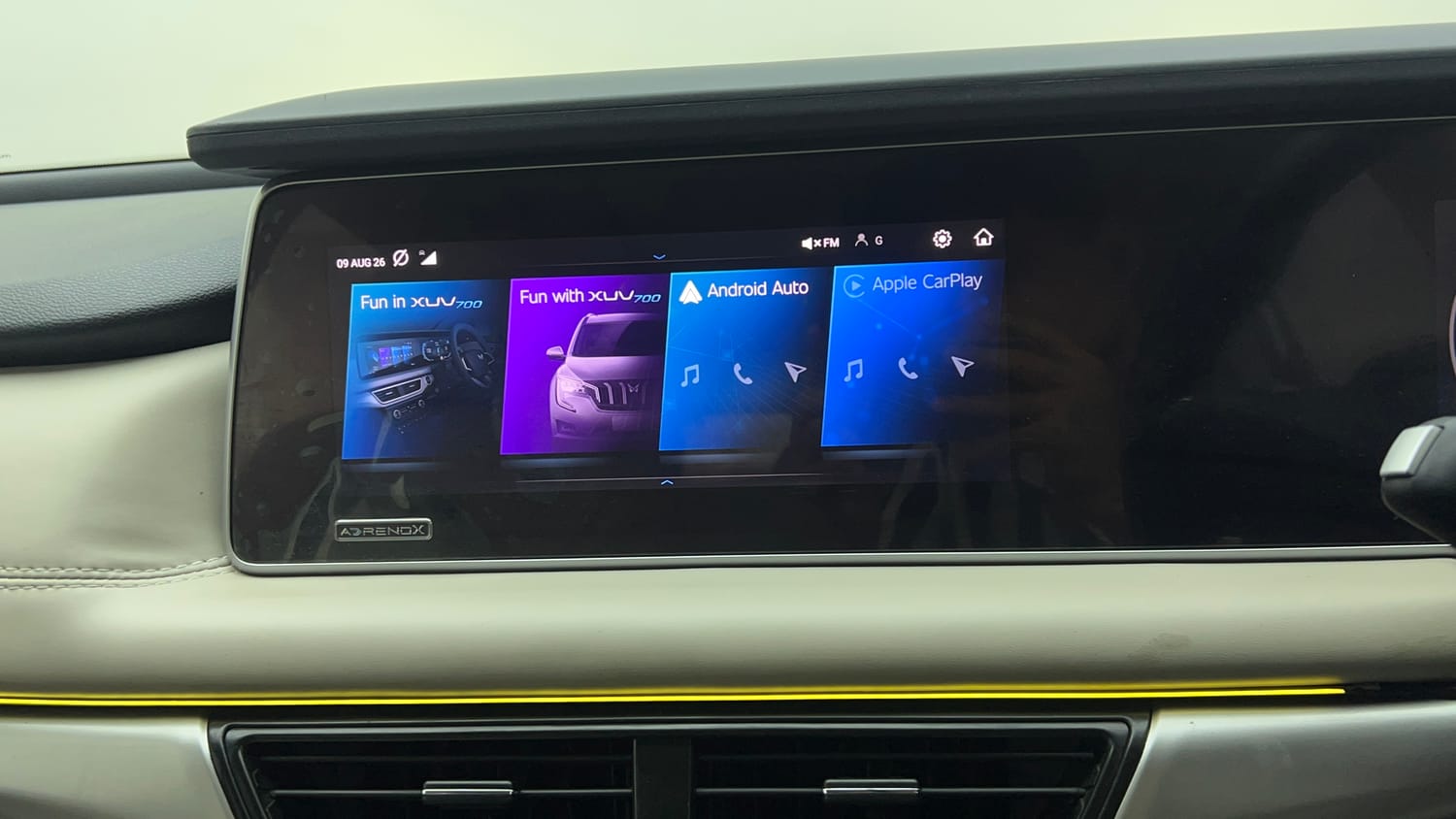 Used 2022 Mahindra XUV700 AX 5 Petrol AT 5 STR Petrol Automatic top_features Integrated (in-dash) music system