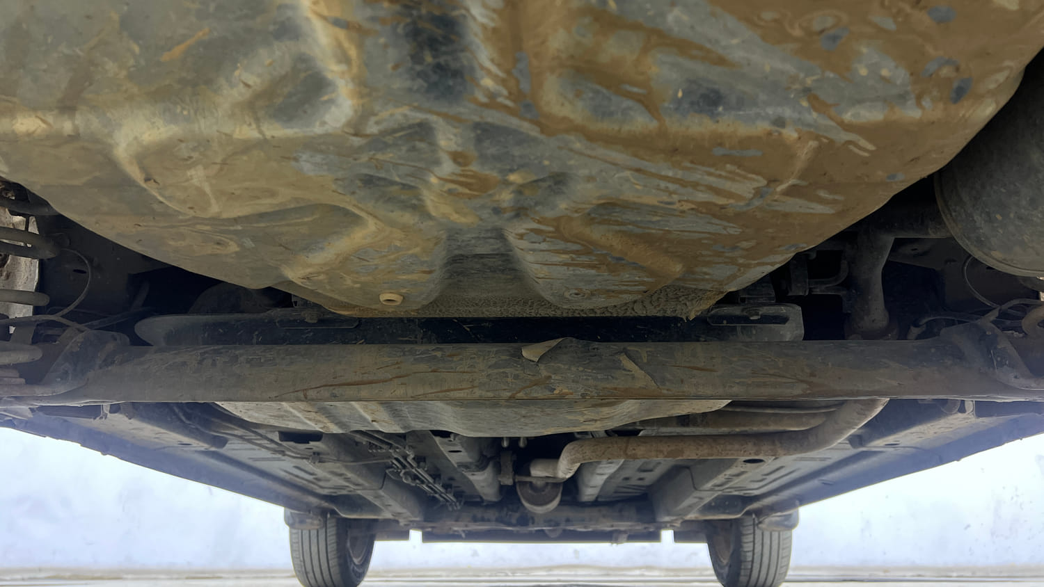 Used 2022 Tata Punch Creative Dual Tone AMT Petrol Automatic extra REAR UNDERBODY VIEW (TAKEN FROM REAR)