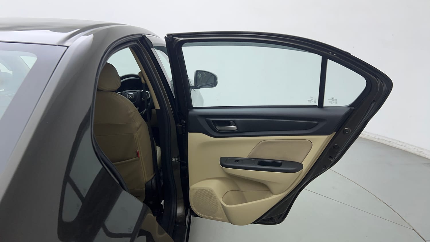 Used 2025 honda Amaze 2nd Generation VX 1.2 Petrol MT Petrol Manual interior RIGHT REAR DOOR OPEN VIEW