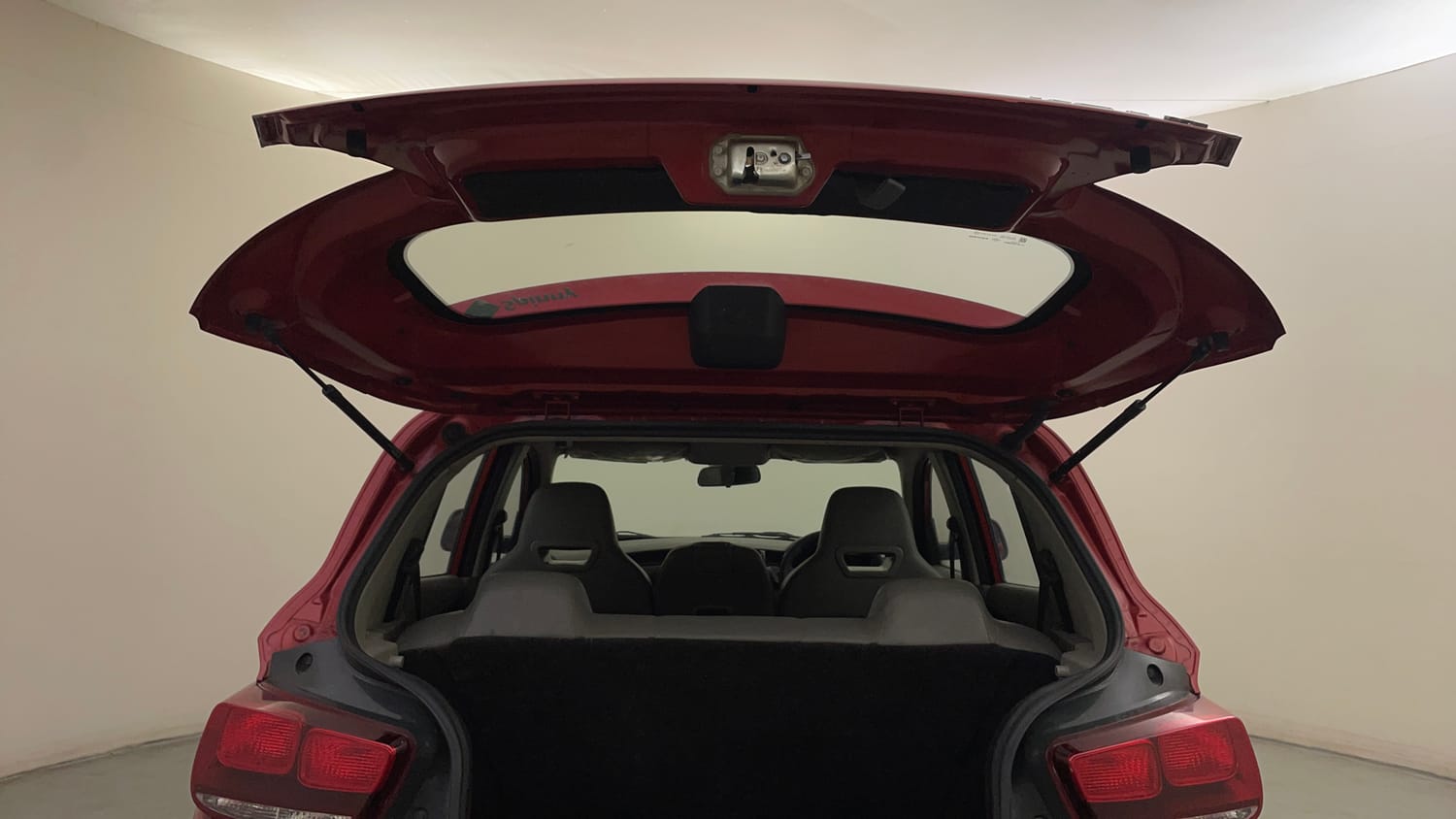 Used 2016 Mahindra KUV100 K2 Plus 6 STR Petrol Manual interior DICKY DOOR OPEN VIEW
