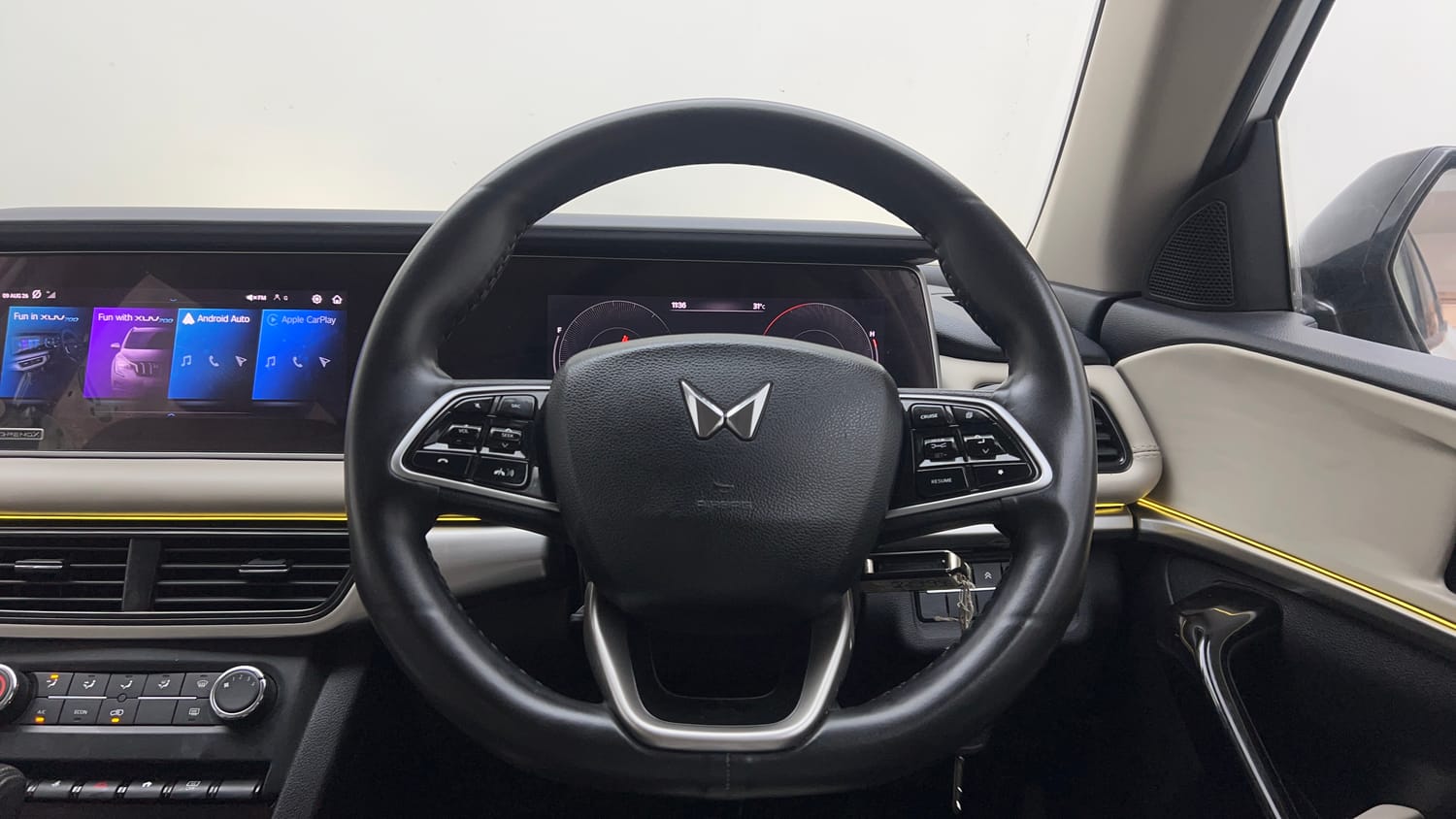 Used 2022 Mahindra XUV700 AX 5 Petrol AT 5 STR Petrol Automatic interior STEERING VIEW