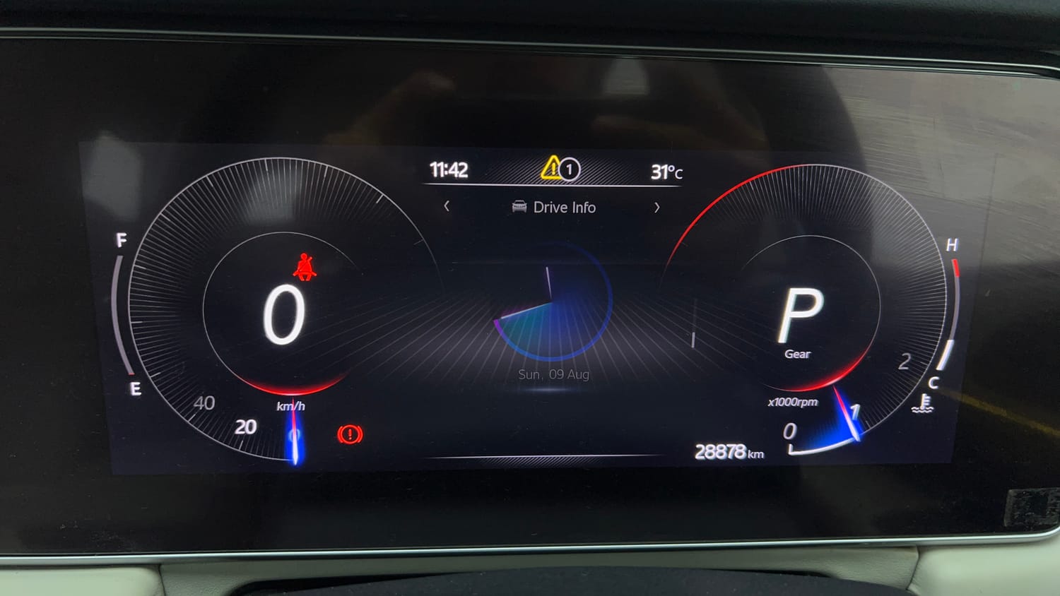 Used 2022 Mahindra XUV700 AX 5 Petrol AT 5 STR Petrol Automatic interior CLUSTERMETER VIEW