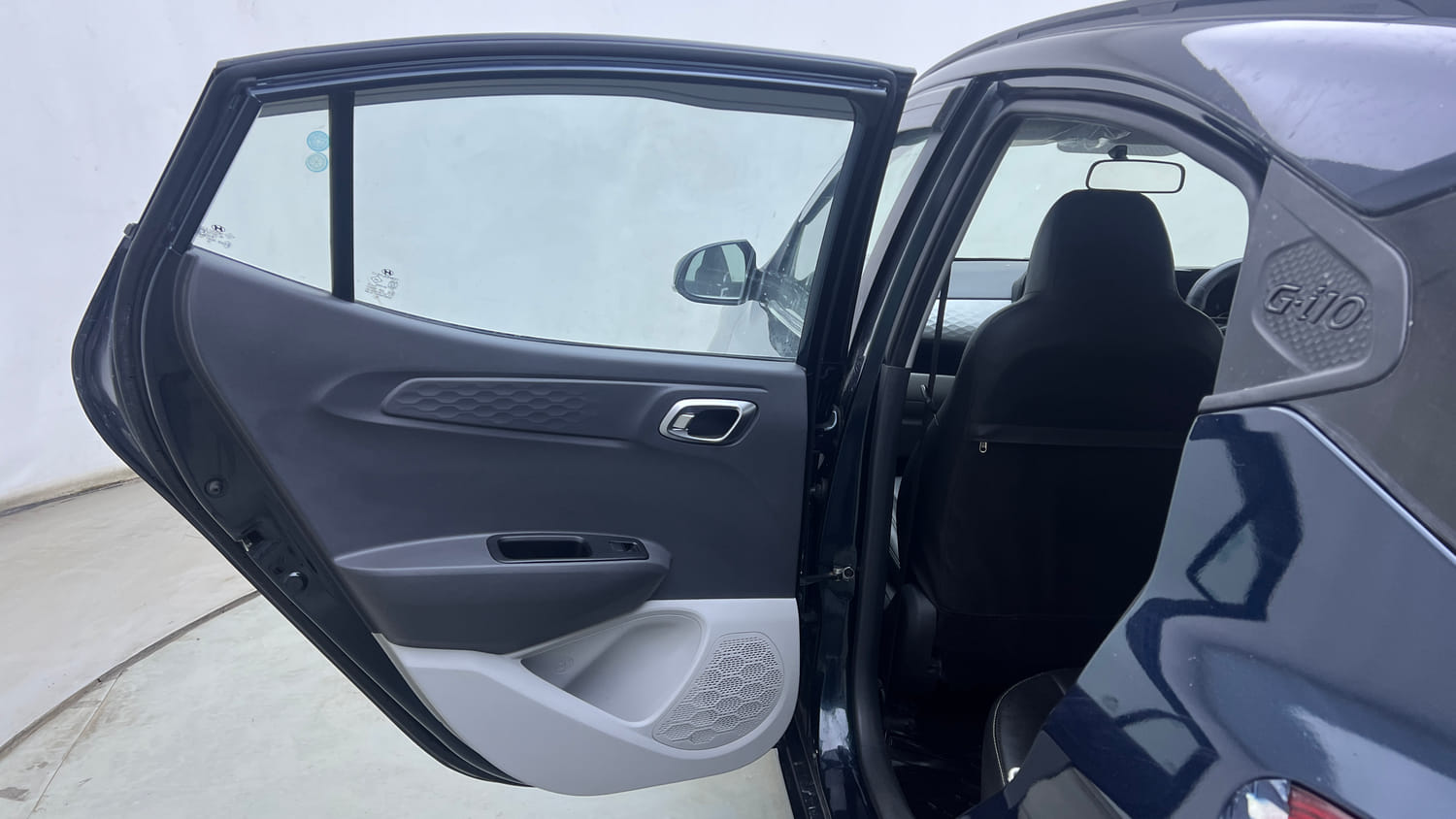 Used 2021 Hyundai Grand i10 Nios Sportz 1.2 Kappa VTVT Petrol Manual interior LEFT REAR DOOR OPEN VIEW