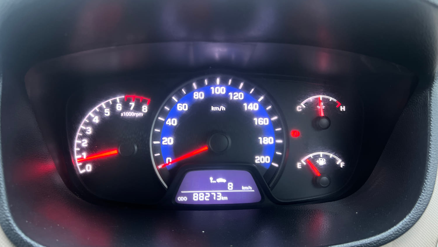Used 2016 Hyundai Xcent SX 1.2 (O) Petrol Manual interior CLUSTERMETER VIEW
