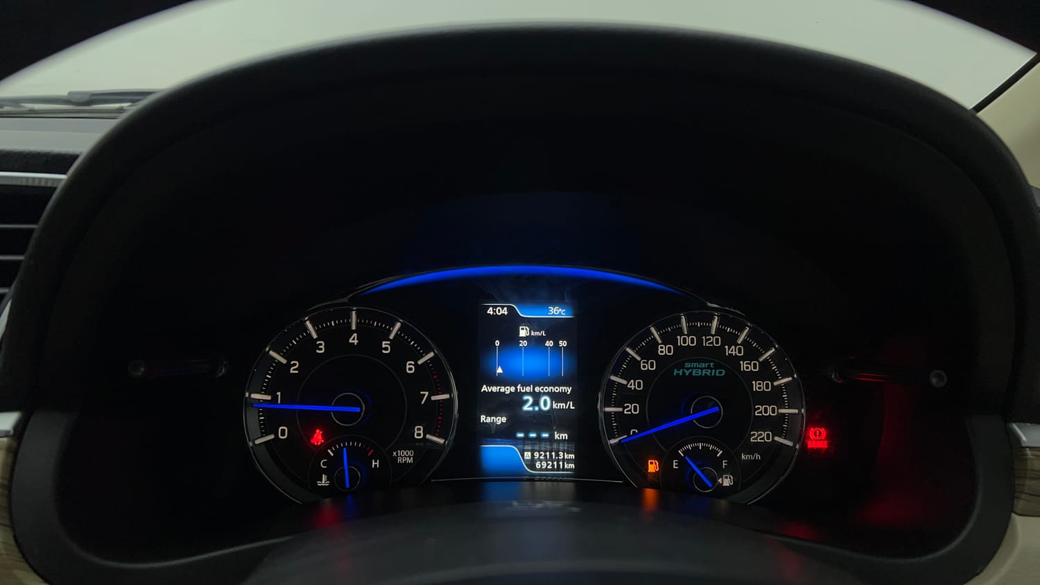 Used 2020 Maruti Suzuki Ciaz Alpha Hybrid 1.5 Petrol Manual interior CLUSTERMETER VIEW