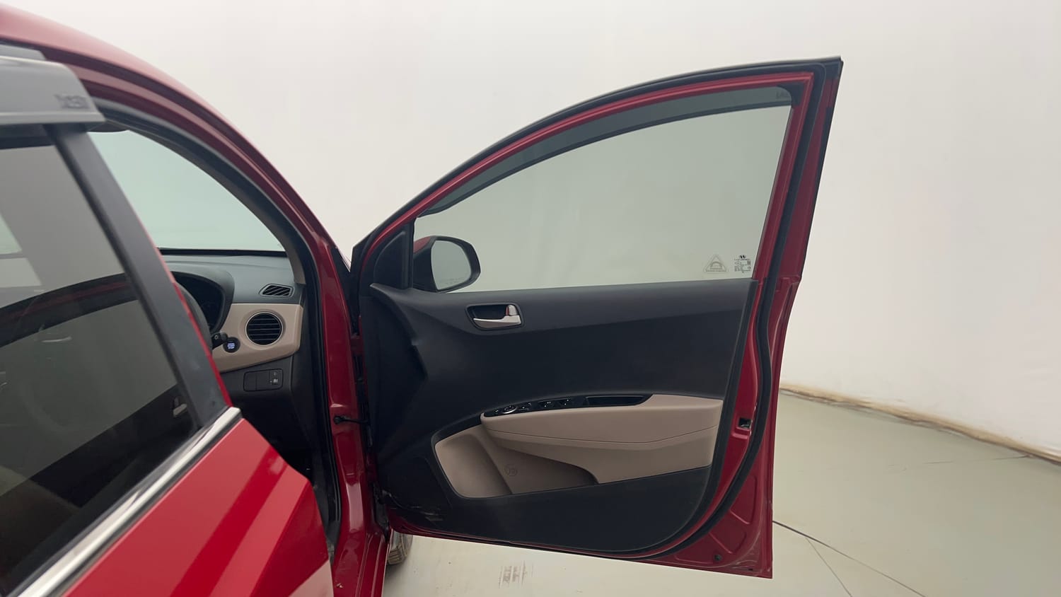 Used 2014 Hyundai Xcent SX 1.2 (O) Petrol Manual interior RIGHT FRONT DOOR OPEN VIEW