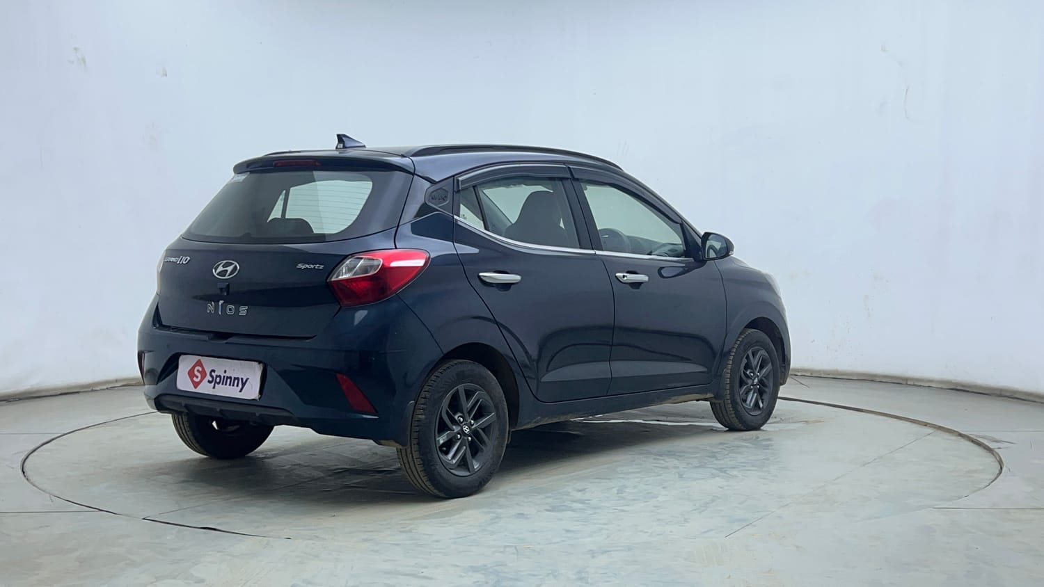 Used 2021 Hyundai Grand i10 Nios Sportz 1.2 Kappa VTVT Petrol Manual exterior RIGHT REAR CORNER VIEW