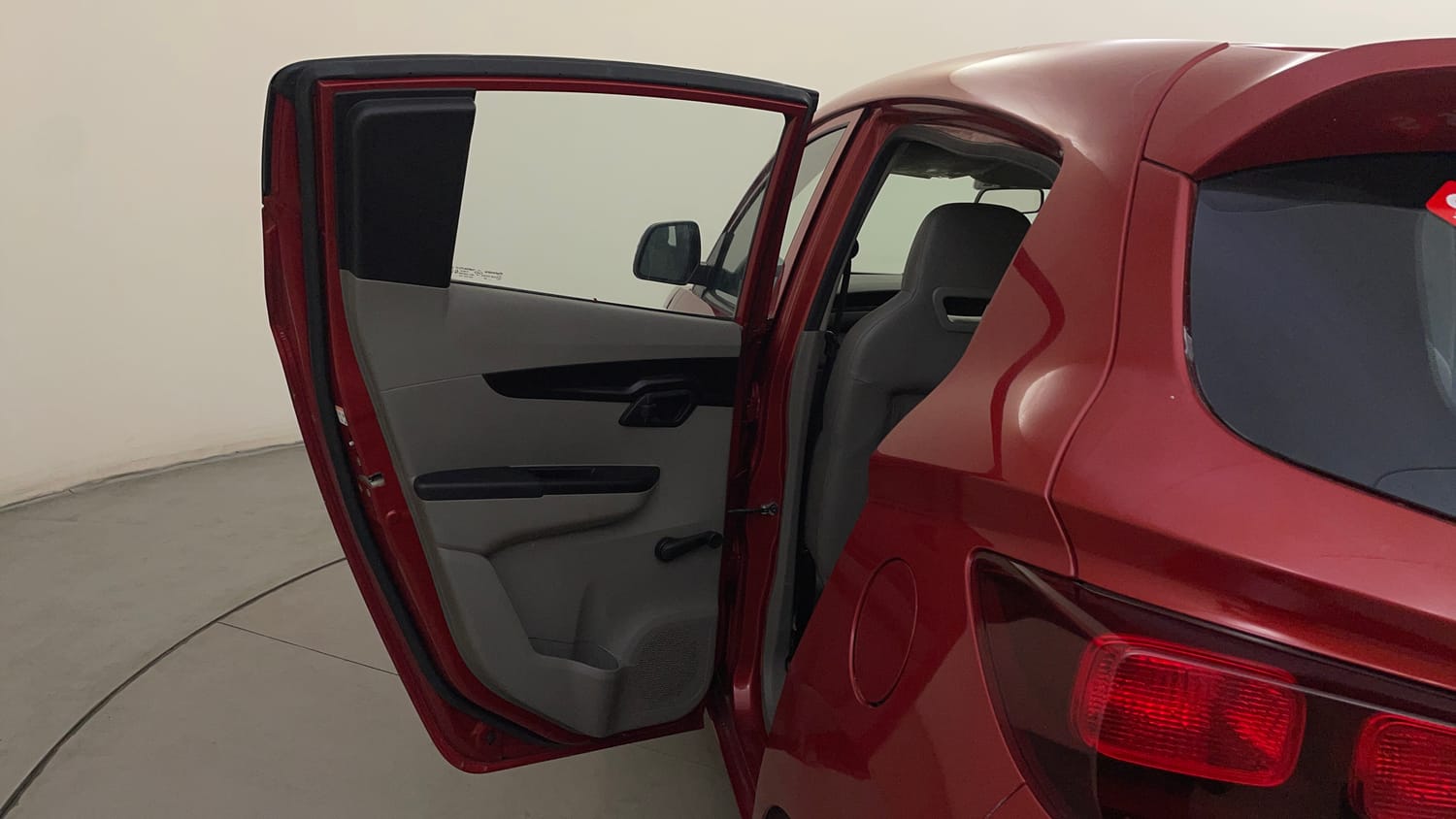 Used 2016 Mahindra KUV100 K2 Plus 6 STR Petrol Manual interior LEFT REAR DOOR OPEN VIEW