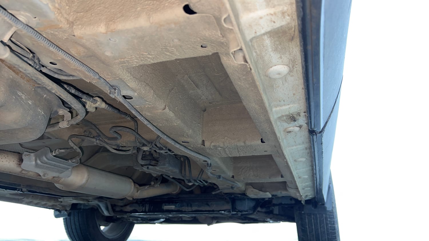 Used 2023 MG Motors Hector Plus Sharp Pro 2.0 Turbo Diesel 7 STR Diesel Manual extra REAR RIGHT UNDERBODY VIEW