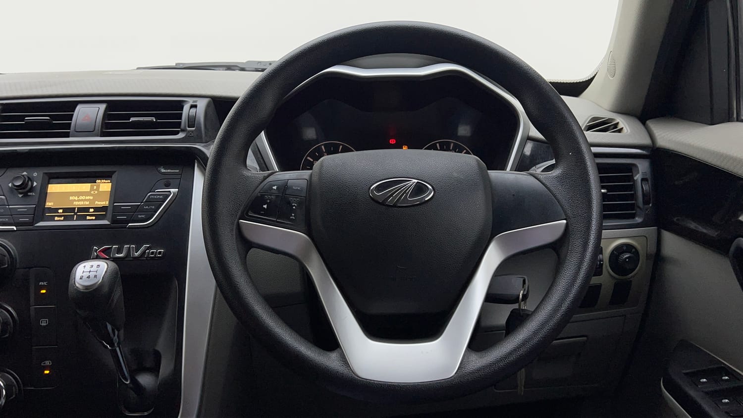Used 2016 Mahindra KUV100 K6+ 6 STR Petrol Manual interior STEERING VIEW