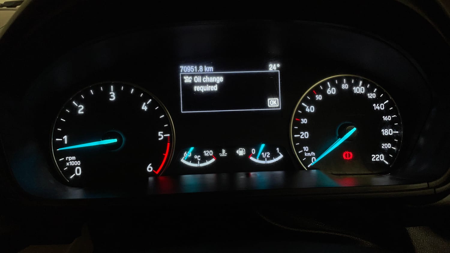 Used 2021 Ford EcoSport Titanium 1.5L TDCi Diesel Manual interior CLUSTERMETER VIEW
