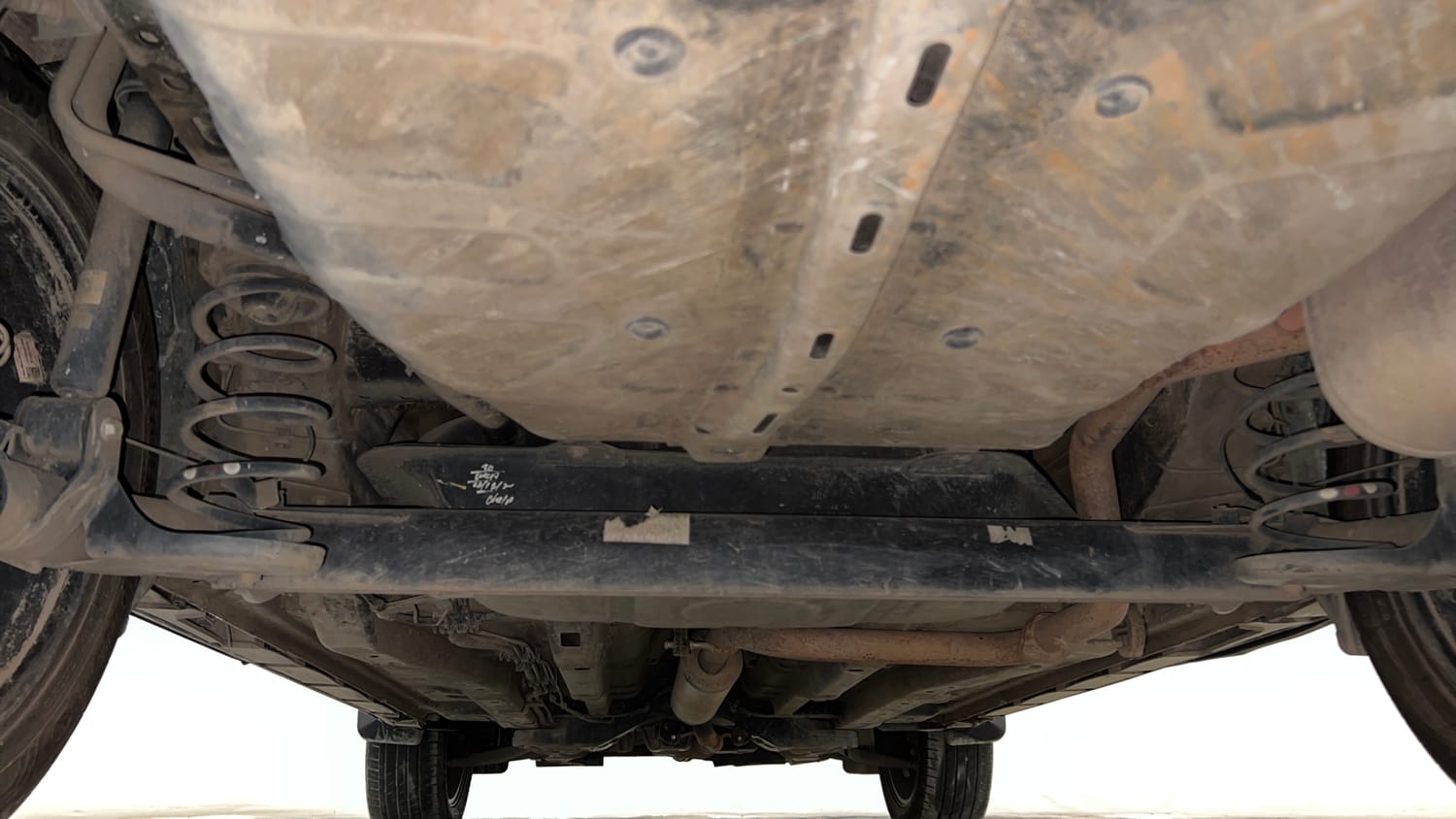 Used 2024 Tata Curvv Creative Plus S 1.2 Revotron Petrol 7DCA Petrol Automatic extra REAR UNDERBODY VIEW (TAKEN FROM REAR)