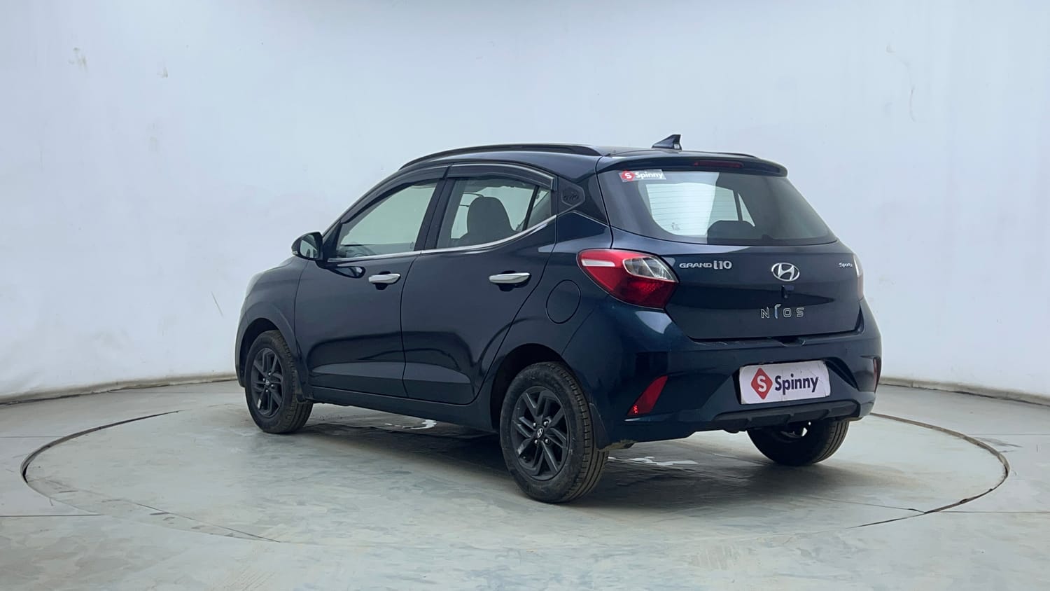 Used 2021 Hyundai Grand i10 Nios Sportz 1.2 Kappa VTVT Petrol Manual exterior LEFT REAR CORNER VIEW