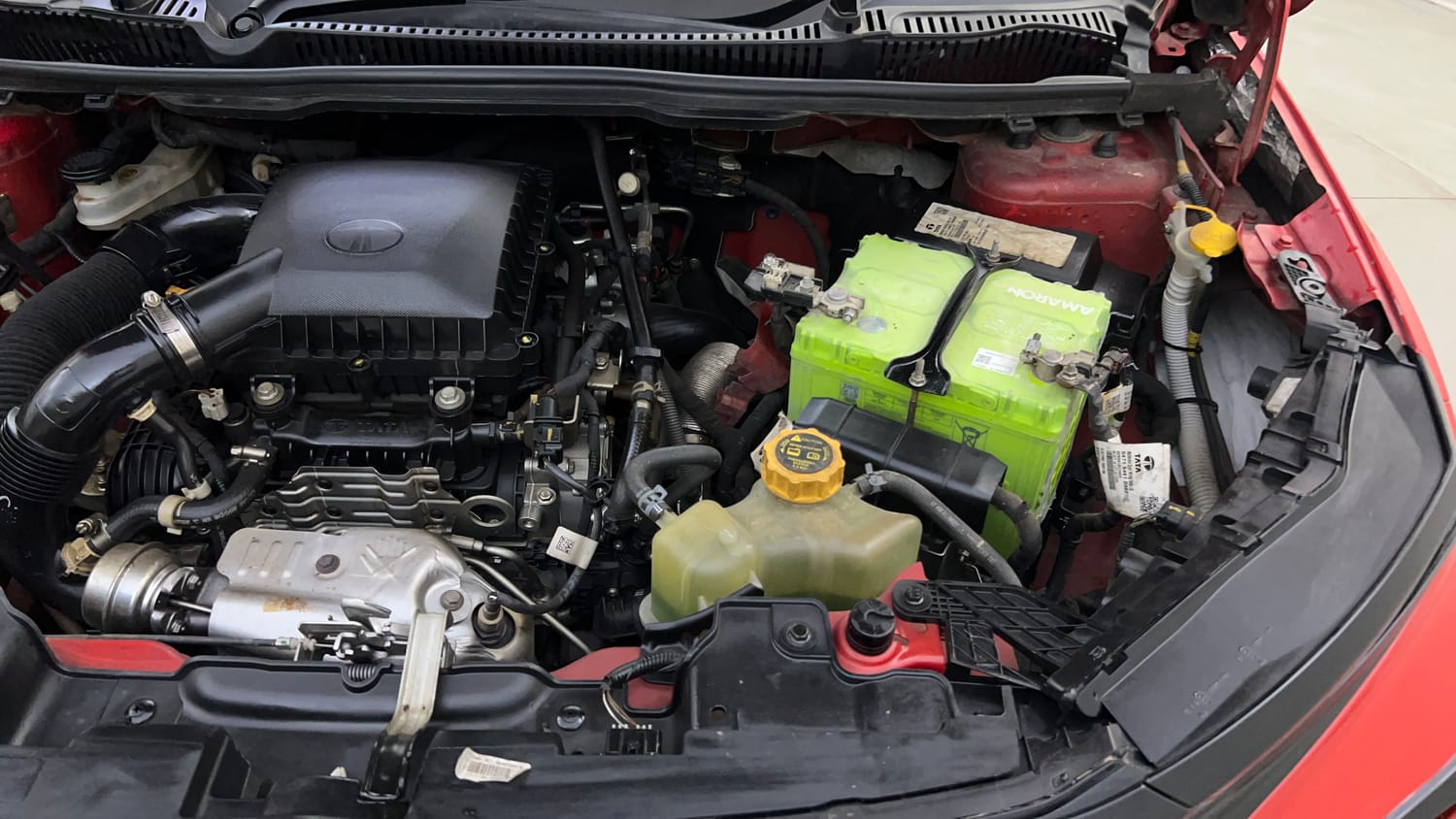 Used 2024 Tata Curvv Creative Plus S 1.2 Revotron Petrol 7DCA Petrol Automatic engine ENGINE LEFT SIDE VIEW