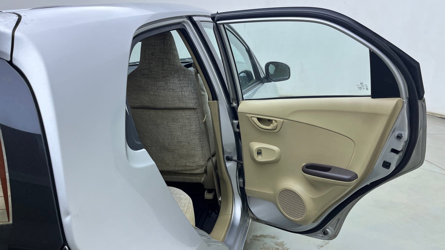 Used 2014 Honda Brio S MT Petrol Manual interior RIGHT REAR DOOR OPEN VIEW