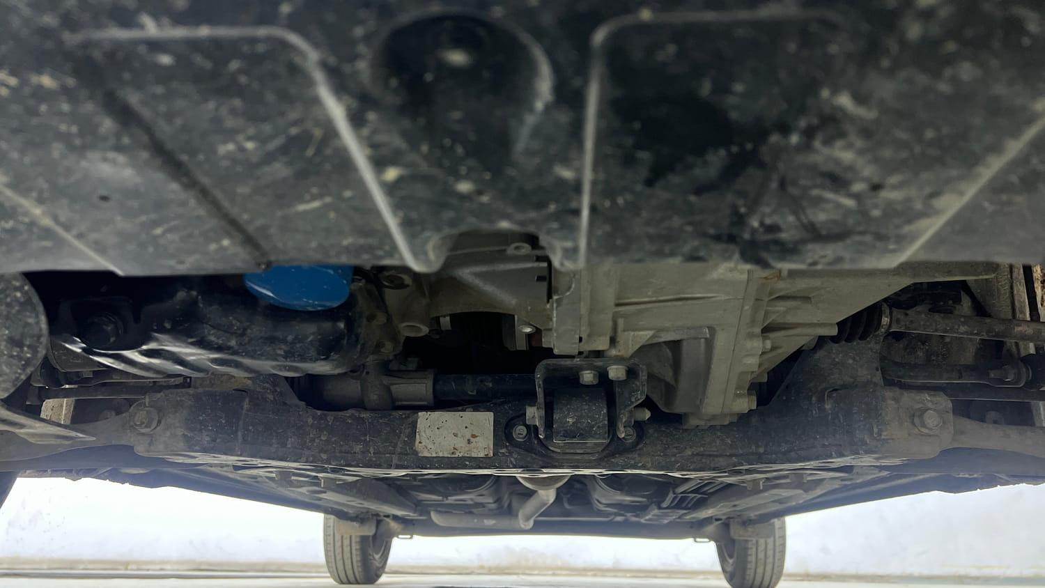 Used 2021 Hyundai Grand i10 Nios Sportz 1.2 Kappa VTVT Petrol Manual extra FRONT LEFT UNDERBODY VIEW