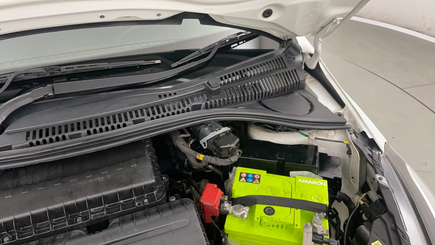 Used 2022 Tata Tigor XZA Plus Petrol Automatic engine ENGINE LEFT SIDE HINGE & APRON VIEW