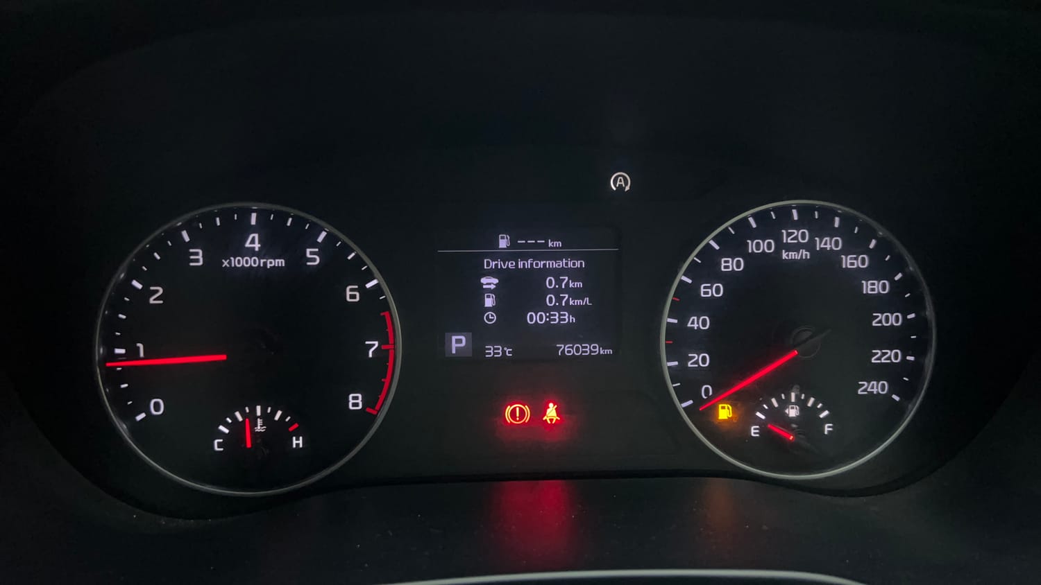 Used 2023 kia Seltos HTX 1.5 Petrol IVT Petrol Automatic interior CLUSTERMETER VIEW