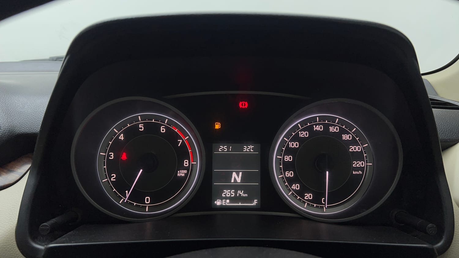Used 2017 Maruti Suzuki Dzire VXi AMT Petrol Automatic interior CLUSTERMETER VIEW