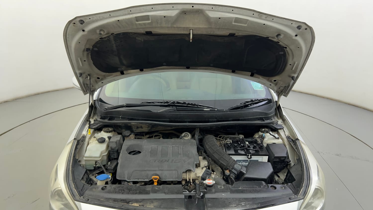 Used 2017 Hyundai Verna 1.6 CRDI SX (O) Diesel Manual engine ENGINE & BONNET OPEN FRONT VIEW