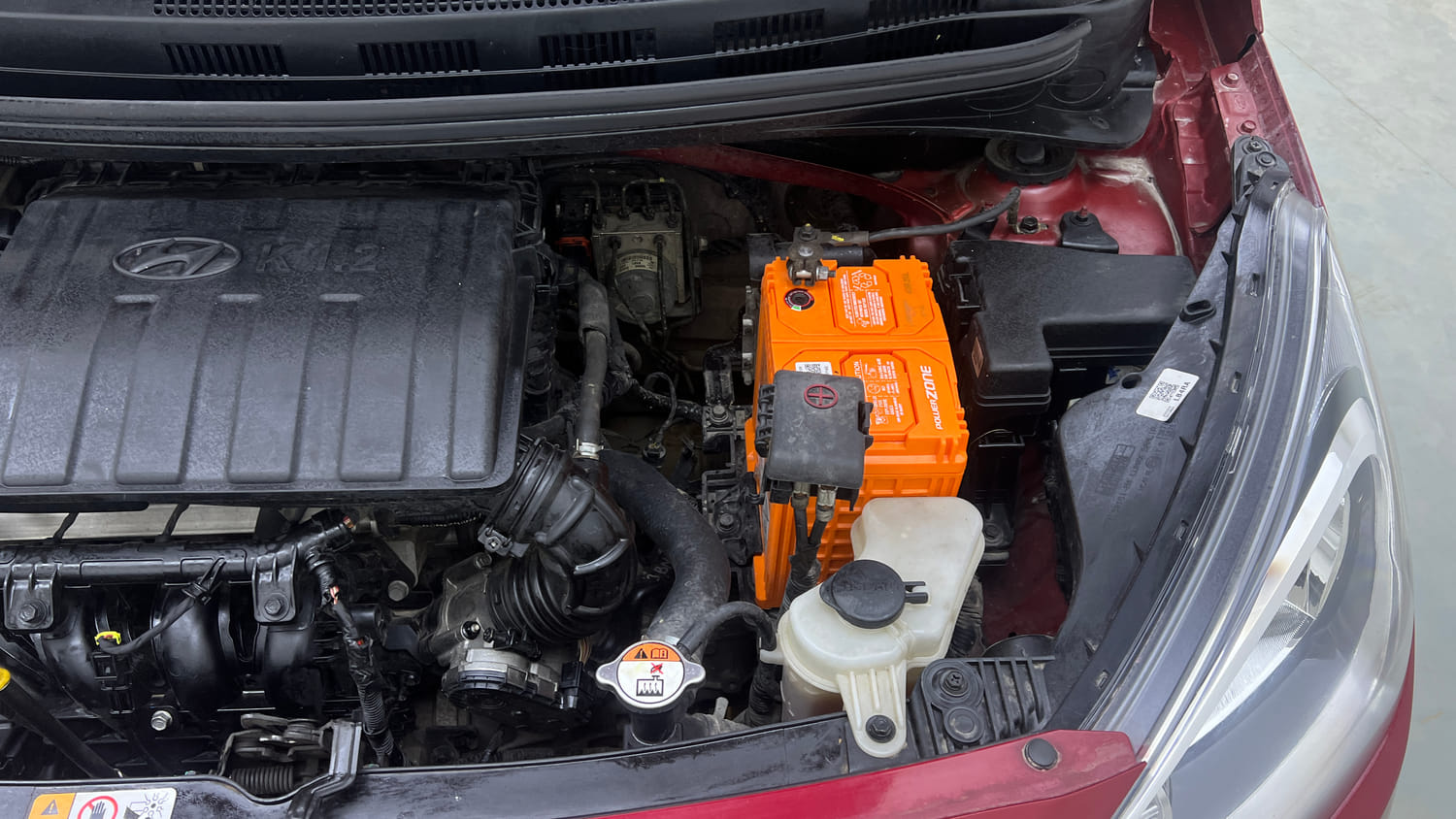 Used 2016 Hyundai Xcent SX 1.2 (O) Petrol Manual engine ENGINE LEFT SIDE VIEW