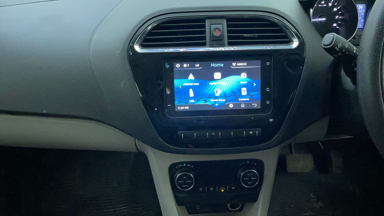 Used 2019 Tata Tiago Revotron XZA Plus Petrol Automatic interior MUSIC SYSTEM & AC CONTROL VIEW