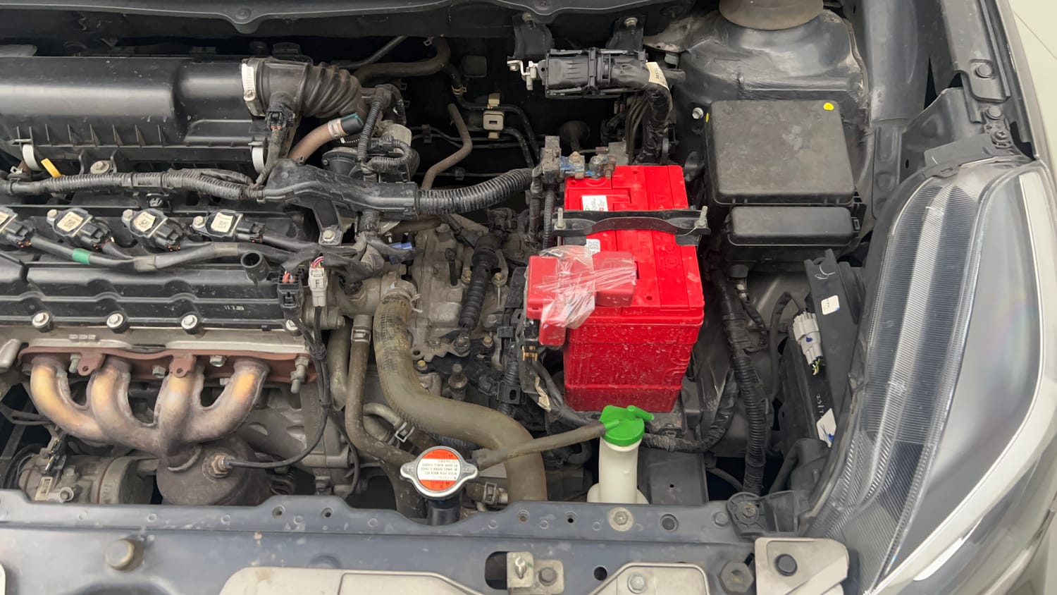 Used 2020 Toyota Glanza G CVT Petrol Automatic engine ENGINE LEFT SIDE VIEW
